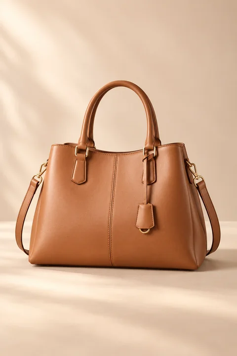 Tan women's handbag