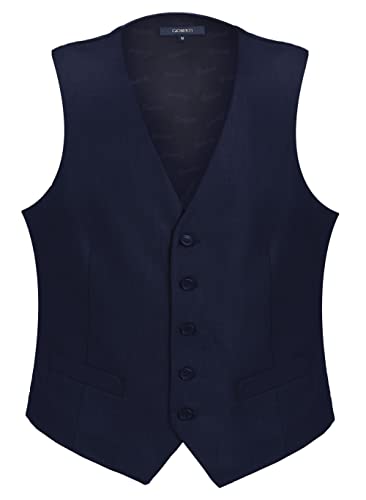 Slim Fit Vest - Navy