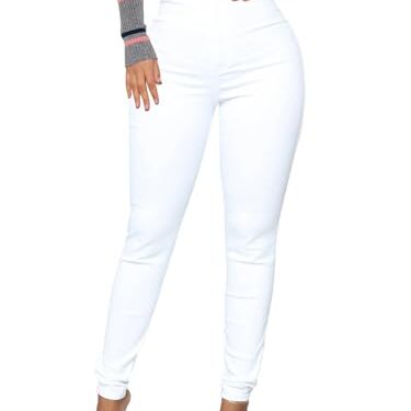 31Ofcg089QL Denim Jeggings-White