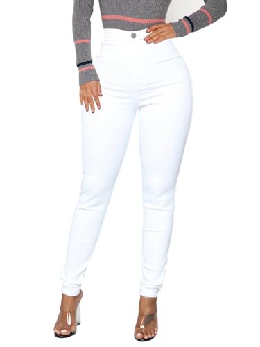 Denim Jeggings-White