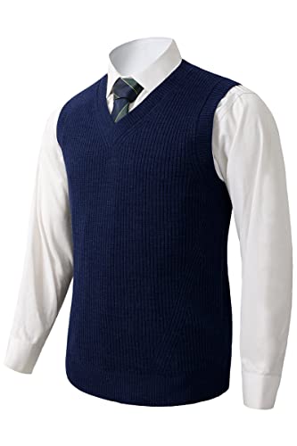 Premium Knit Vest - Dark blue