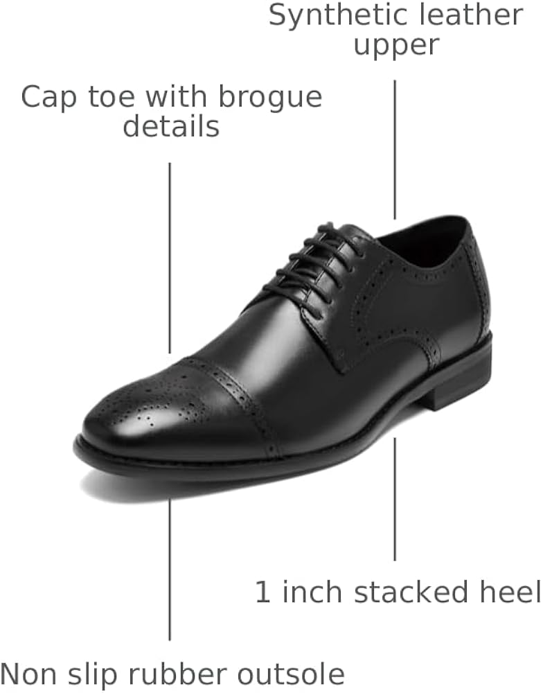 416LeVe4guL._AC_UY1000_ Men's Plain-Toe Oxford Dress Shoes - Black