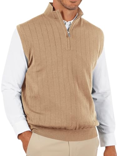 41Rrk2dxZKL Pull Over sweater Vest - khaki