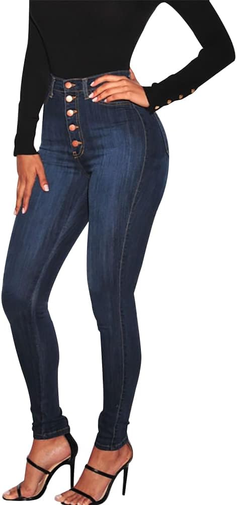 High Waist Skinny Jeans (Ladies)