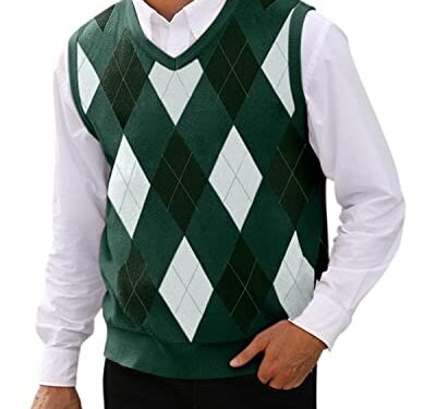 Patterned Vest - Green