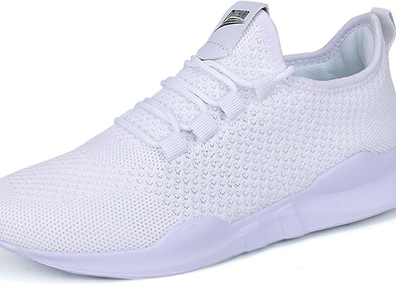 All-Black Sneakers - White