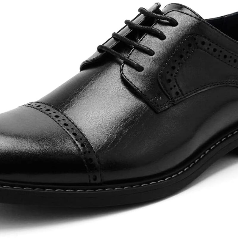 Men's Classic Cap-Toe Oxford Dress Shoes - Black