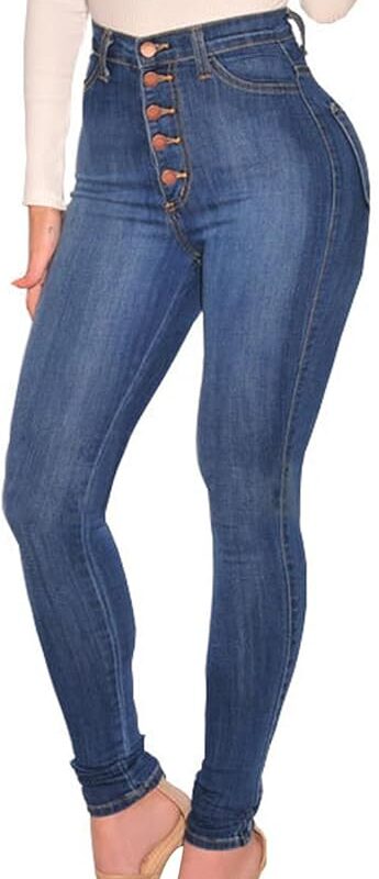 High Waist Skinny Jeans (Ladies)