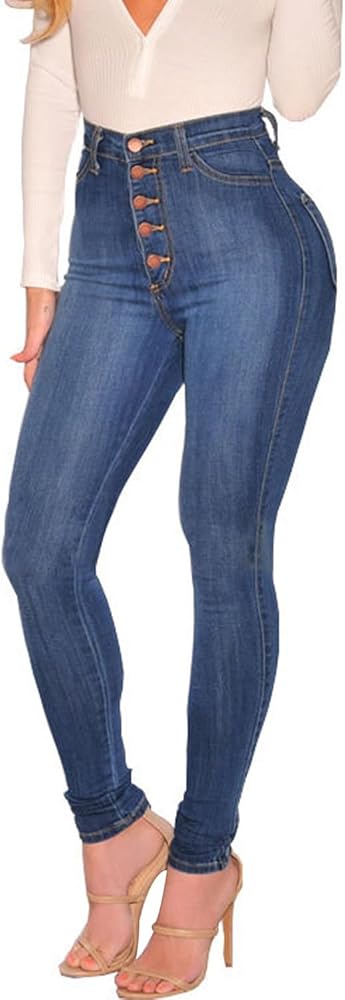 High Waist Skinny Jeans (Ladies)