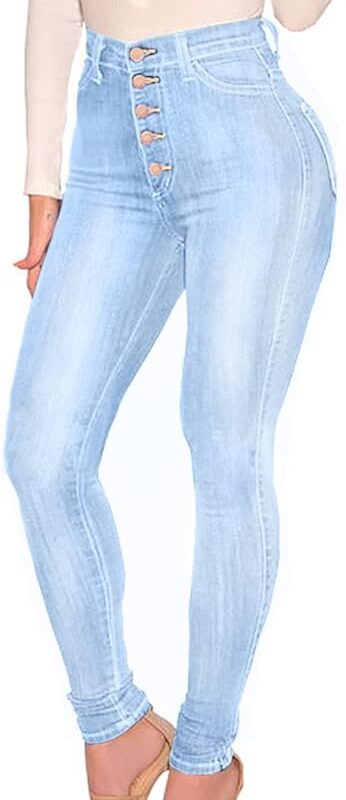 High Waist Skinny Jeans (Ladies)