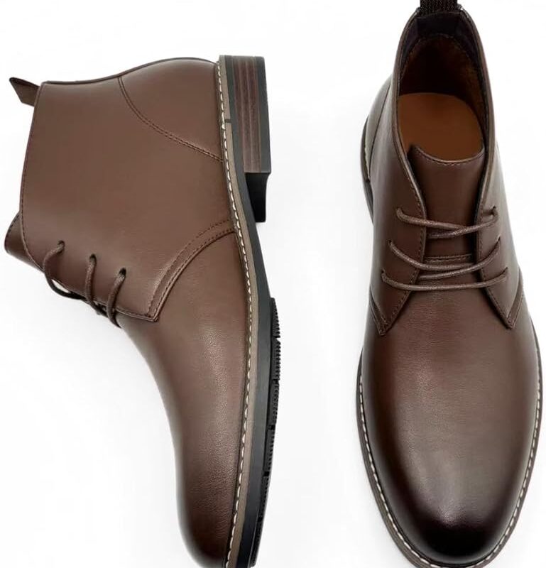 Men's Chukka Desert Boots -Dark Brown