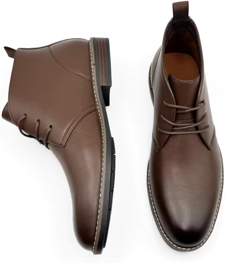Men's Chukka Desert Boots -Dark Brown