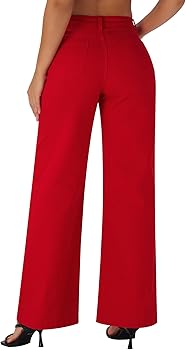 Wide Leg Denim Trousers