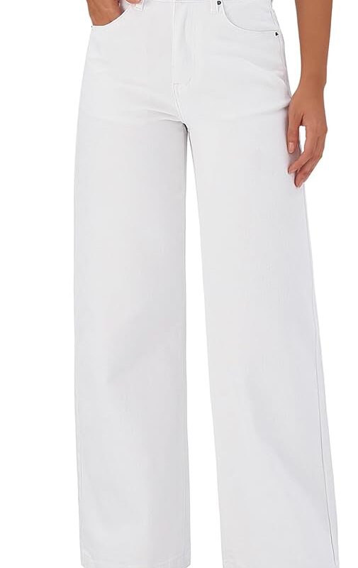 Wide Leg Denim Trousers
