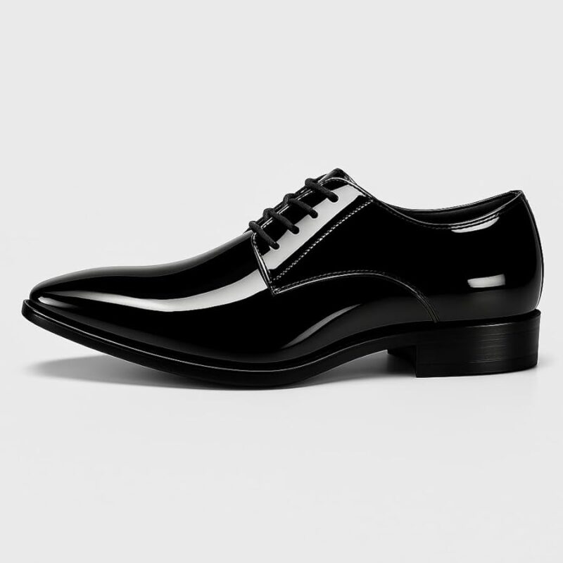 Men's Formal Lace-Up Shoes - Black (Smooth Finish)