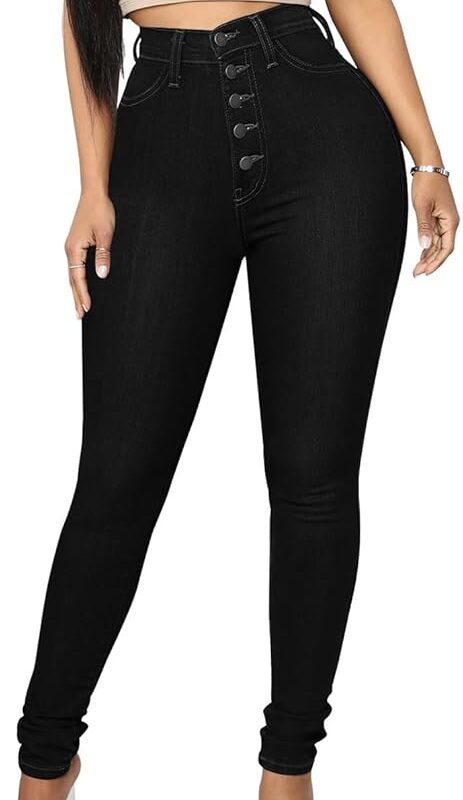 High Waist Skinny Jeans (Ladies)
