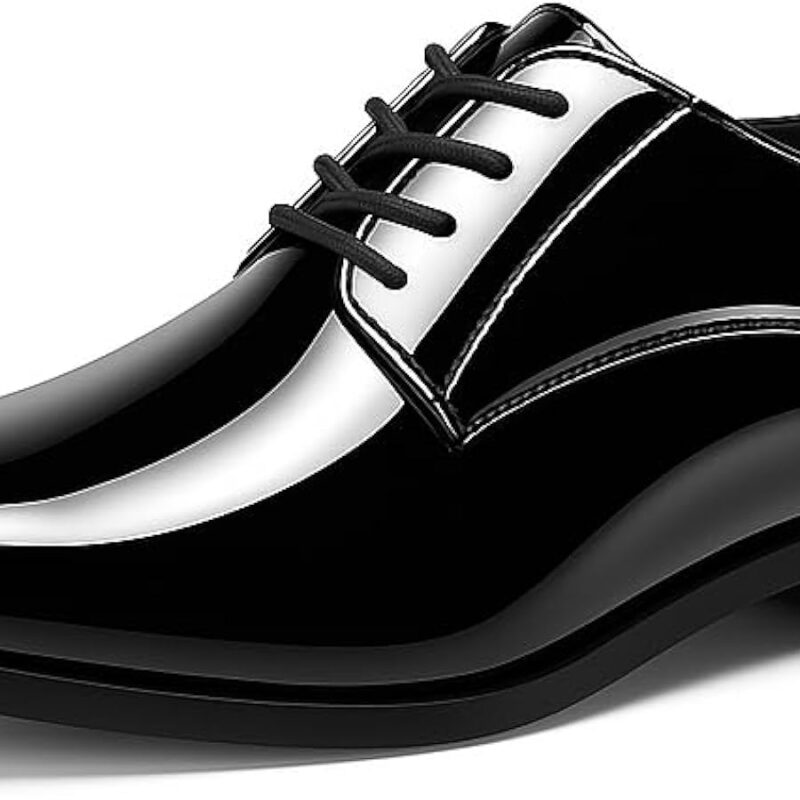 Men's Formal Lace-Up Shoes - Black (Smooth Finish)