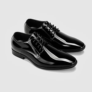 Men's Formal Lace-Up Shoes - Black (Smooth Finish)