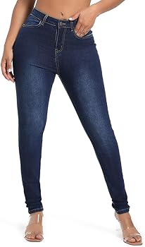 Dark Blue High Waist Jeans