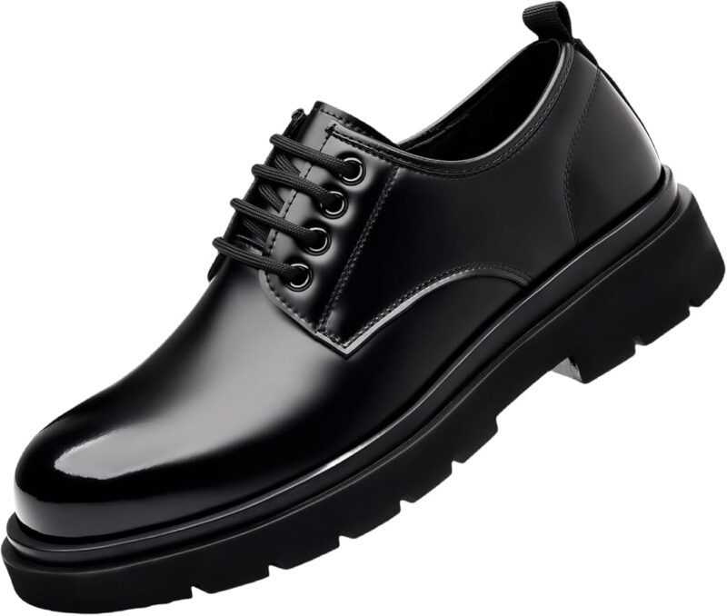Men's Chunky-Sole Formal Derby - Black