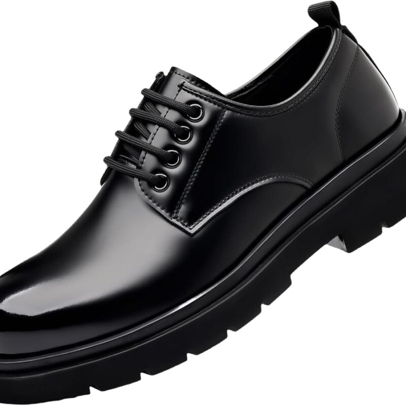Men's Chunky-Sole Formal Derby - Black