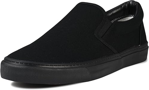 617hvMc1ljL._AC_UY300_ Men's Classic Low Top Canvas Fashion Sneaker - Black