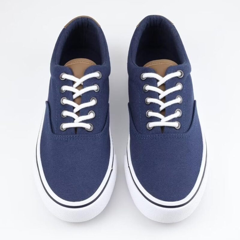 618HdoxbiHL._AC_UY900_ Men's Classic Low Top Canvas Fashion Sneaker - Blue