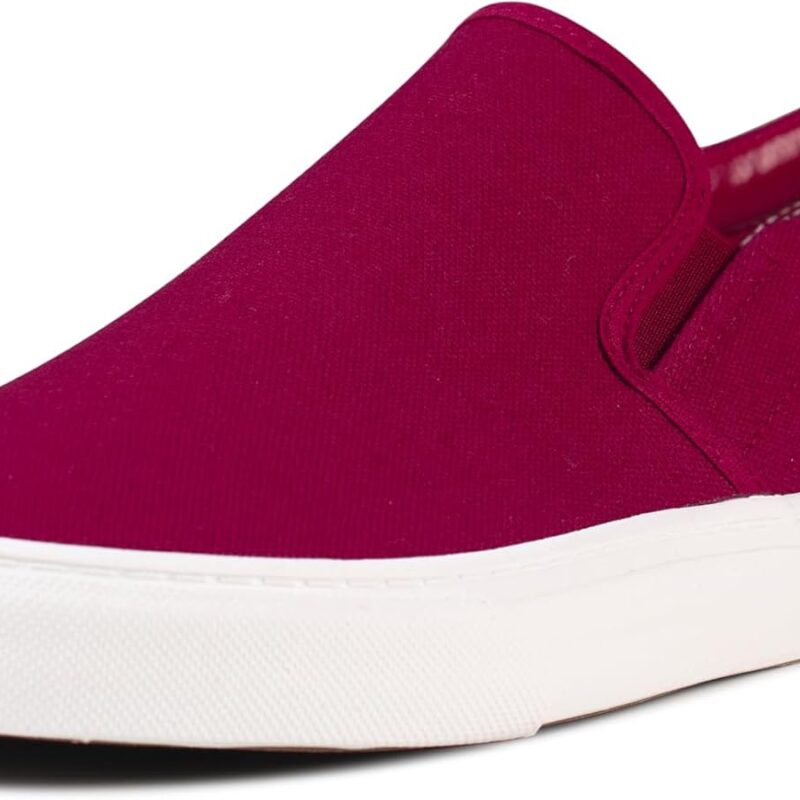 618p49NE80L._AC_UY900_ Mens Slip on Sneakers Shoes Canvas Blue Casual Fashion Shoes - Maroon