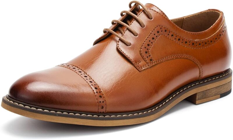 Men's Two-Tone Gradient Oxford - Black/Brown