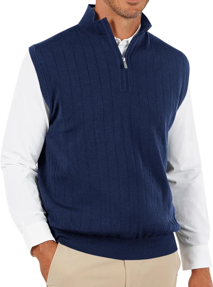 61JKbtgfIHL._AC_UY1000_ Pull over sweater Vest - Navy
