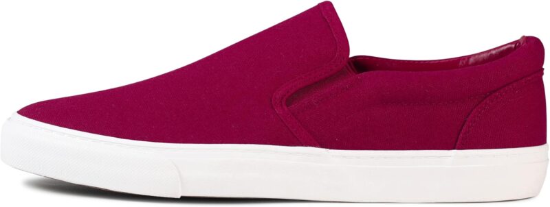 61KedTWubqL._AC_UY900_ Mens Slip on Sneakers Shoes Canvas Blue Casual Fashion Shoes - Maroon