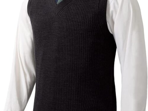 Premium Knit Vest - Black