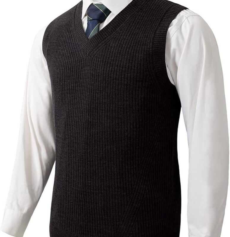 Premium Knit Vest - Black