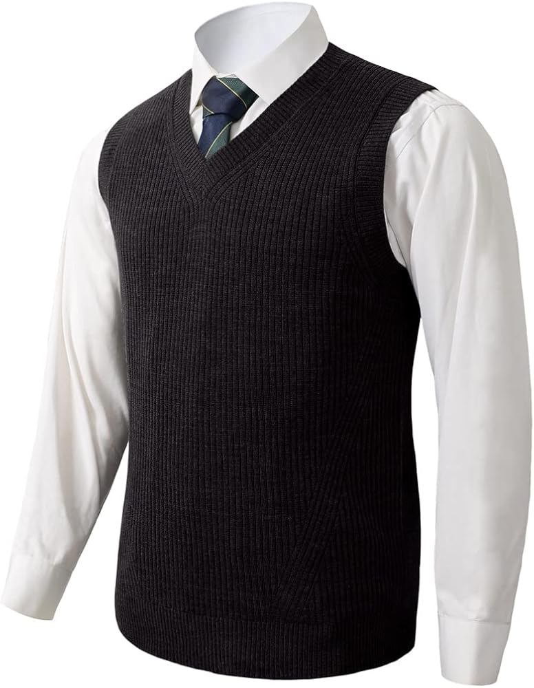 Premium Knit Vest - Black