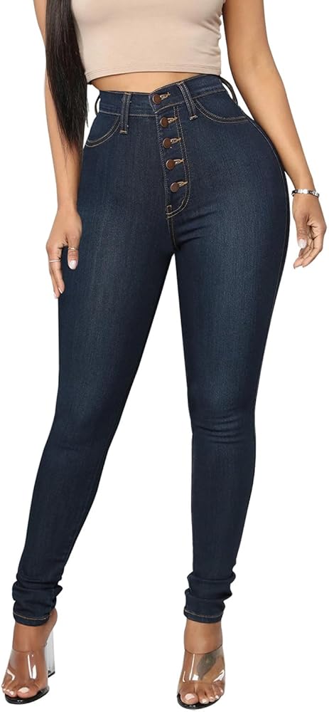 High Waist Skinny Jeans (Ladies)