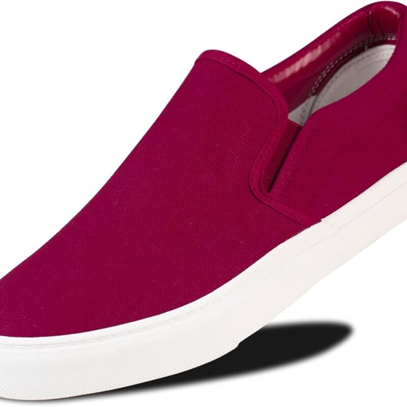 61SW4TuQtEL._AC_UY900_ Mens Slip on Sneakers Shoes Canvas Blue Casual Fashion Shoes - Maroon