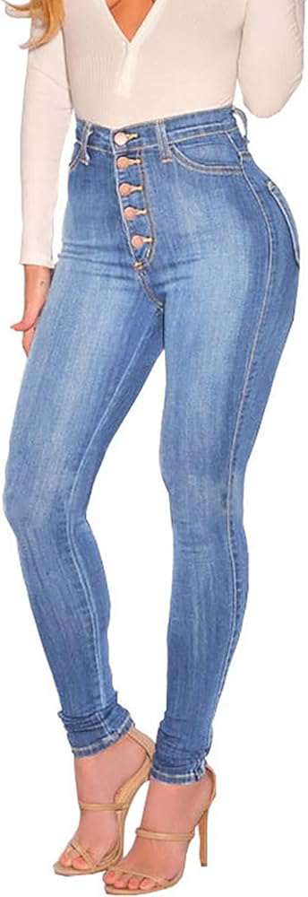 High Waist Skinny Jeans (Ladies)