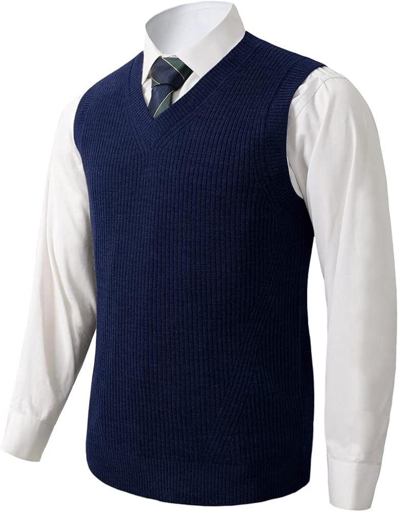 Premium Knit Vest - Dark blue