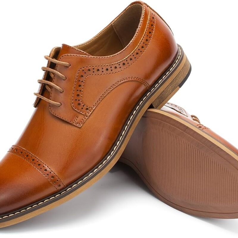 Men's Two-Tone Gradient Oxford - Black/Brown