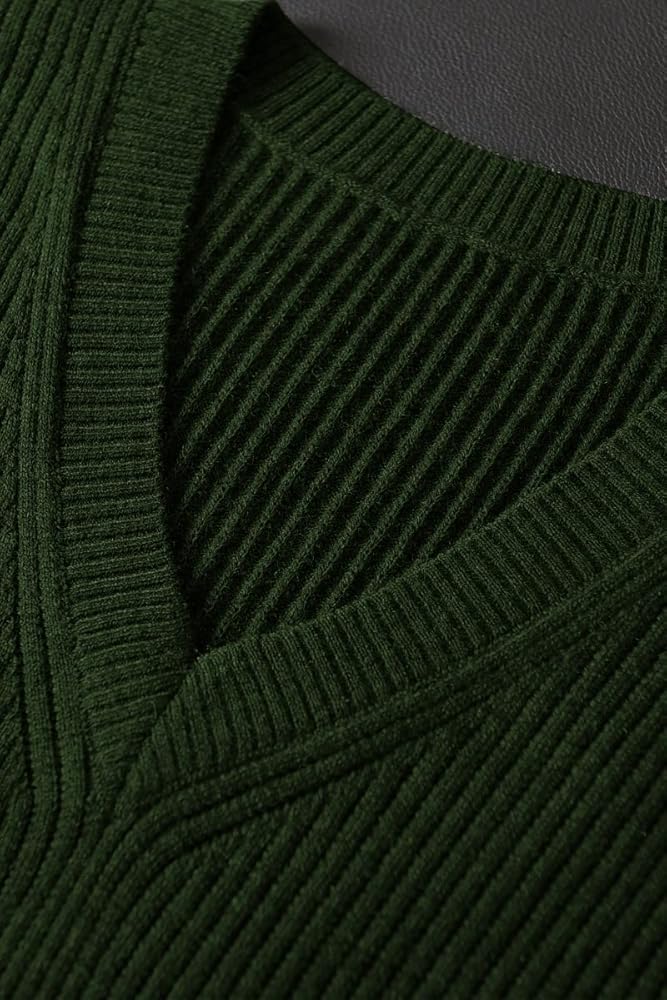 Premium Knit Vest - Dark green