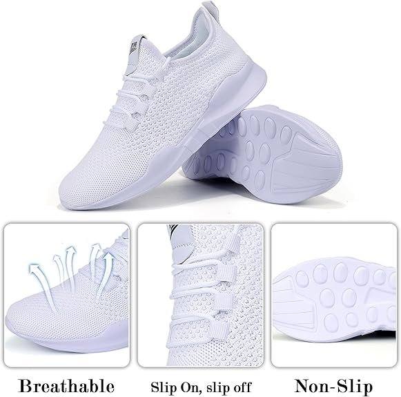 All-Black Sneakers - White