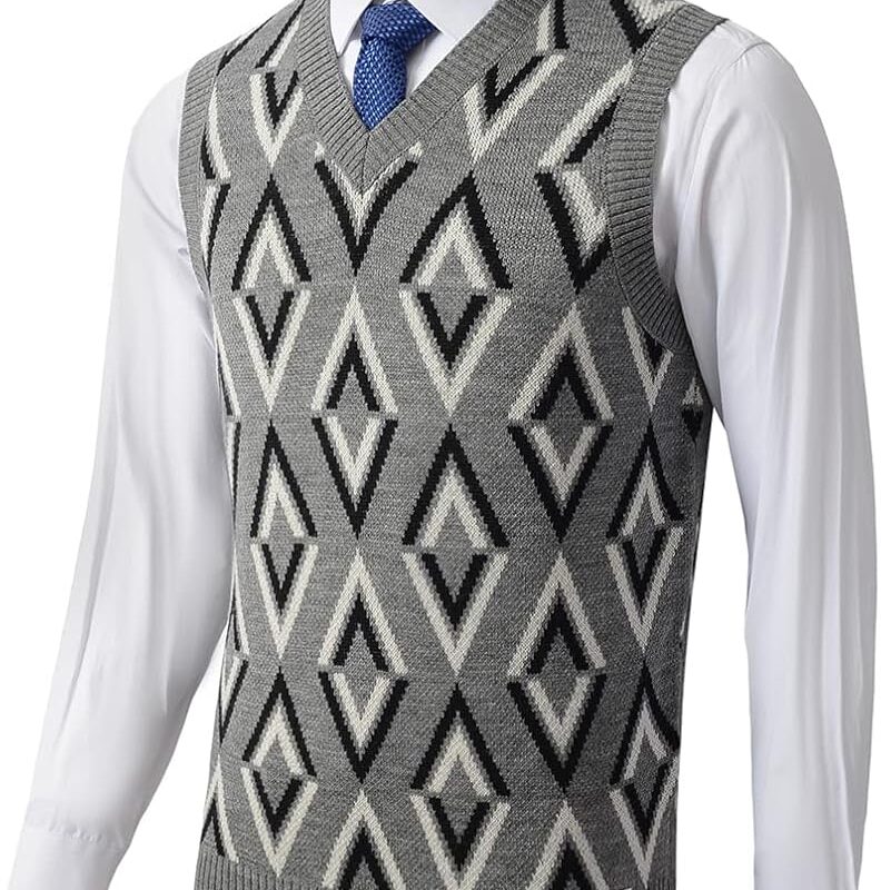 Premium Knit Vest - Grey