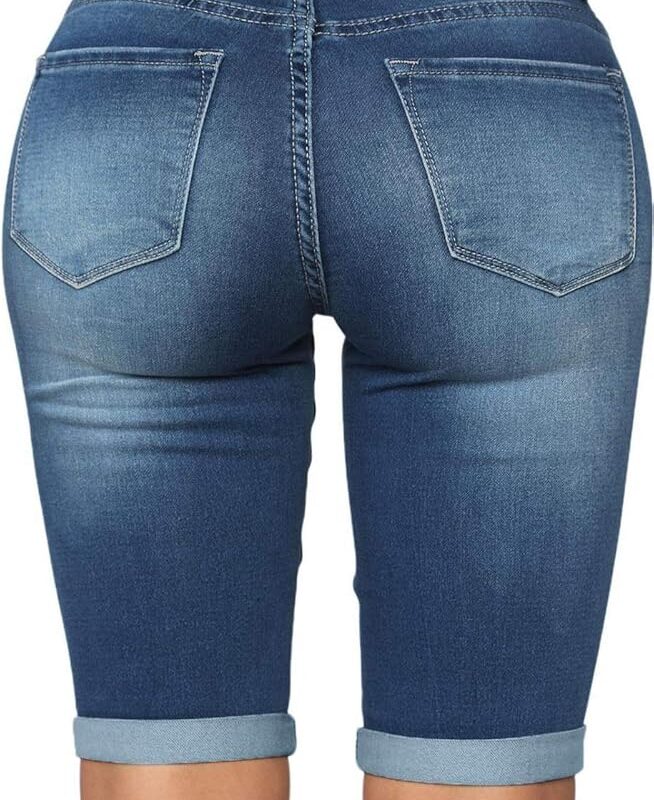 Classic Blue Denim Shorts