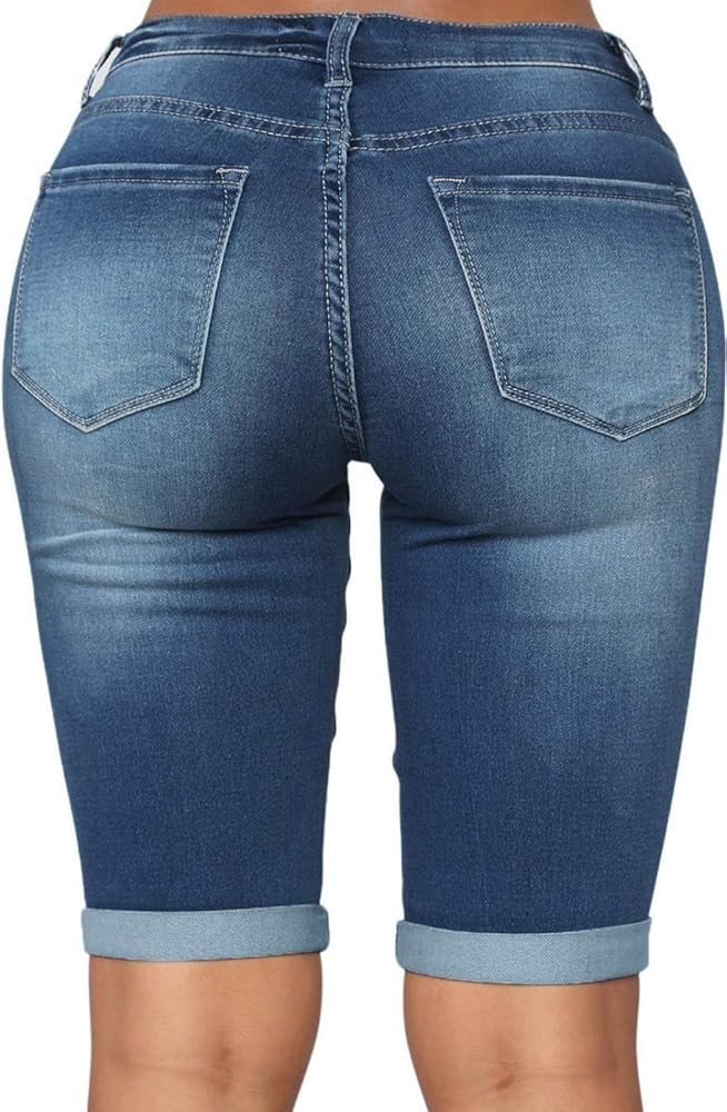 Classic Blue Denim Shorts