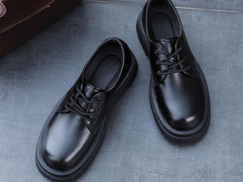 Men's Lug-Sole Derby Dress Shoes - Black