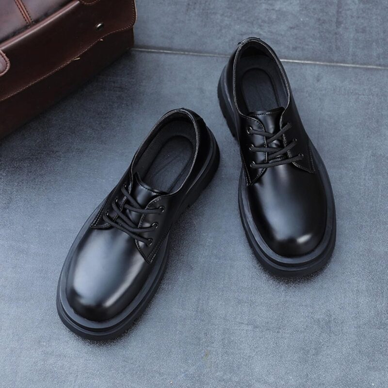 71F7NPmHQAL._AC_UL1500_ Men's Lug-Sole Derby Dress Shoes - Black