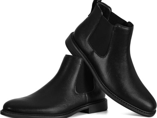 71FlkwnqRbL._AC_UY900_ Men's Chelsea-Style Lug Boots - Black