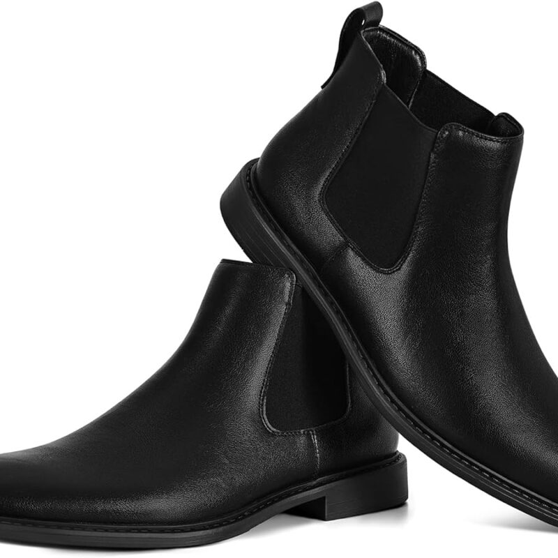 71FlkwnqRbL._AC_UY900_ Men's Chelsea-Style Lug Boots - Black