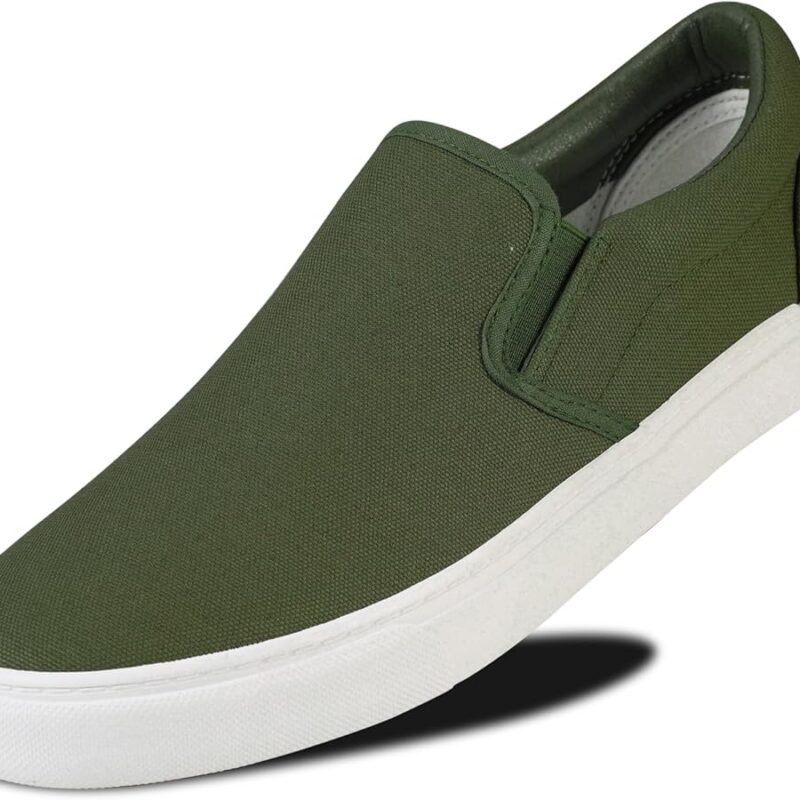 Men's Classic Low Top Canvas Fashion Sneaker - Green