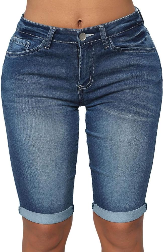 Classic Blue Denim Shorts